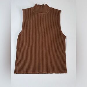Forever 21 Ribbed Tank Top in Brown Size Small